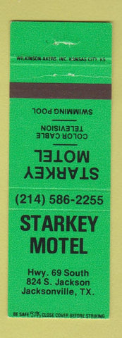 Matchbook Cover - Starkey Motel Jacksonville TX