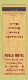 Matchbook Cover - Noble Motel Cleveland OH