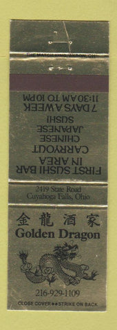 Matchbook Cover - Golden Dragon Chinese Cuyahoga Falls OH