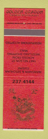 Matchbook Cover - Golden Dragon Chinese Restaurant