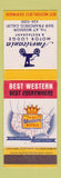 Matchbook Cover - Best Western Americania Motor Lodge San Francisco CA