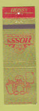 Matchbook Cover - Hoss's Steak Dubois Altoona Greensburg Bedford PA