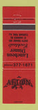 Matchbook Cover - The Afton Restaurant Florham Park NJ