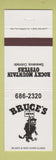 Matchbook Cover - Bruce's Rocky Mountain Oysters Severance Colorado