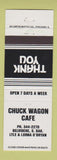 Matchbook Cover - Chuck Wagon Cafe Belvidere SD