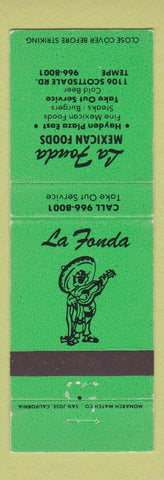 Matchbook Cover - La Fonda Mexican Food Tempe AZ WEAR