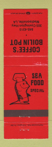 Matchbook Cover - Coffee's Boilin Pot Madisonville LA