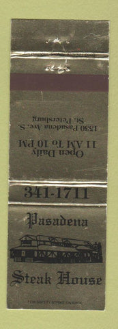 Matchbook Cover - Pasadena Steak House St Petersburg FL
