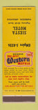 Matchbook Cover - Siesta Motel Harrison AR Best Western