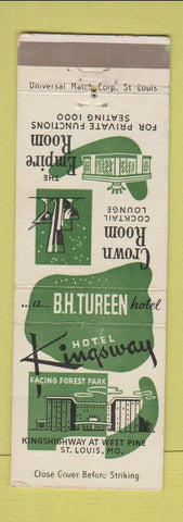 Matchbook Cover - Hotel Kingsway St Louis MO