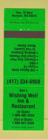 Matchbook Cover - Wishing Well Inn Restaurant Branson MO