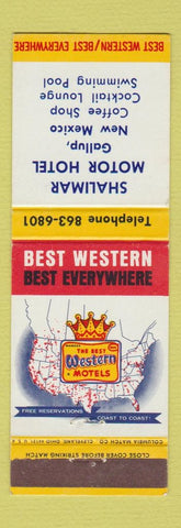Matchbook Cover - Shalimar Motor Hotel Gallup NM Best Western