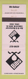Matchbook Cover - Bibs Restaurant Clive IA