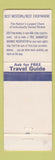 Matchbook Cover - Red Lion Medford OR Best Western