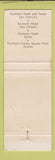 Matchbook Cover - Fairmont Hotels Dallas Atlanta San Francisco New Orleans