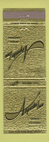 Matchbook Cover - Airporter Inn Imperial CA