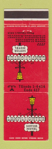 Matchbook Cover - Lamplighter Motor Hotel Springfield MO