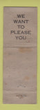 Matchbook Cover - New Albany Hotel Albany MO WORN