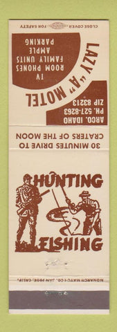 Matchbook Cover - Lazy A Motel Arco ID