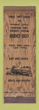 Matchbook Cover - Log Cabin Cottages Cafe Spirit Lake IA WEAR