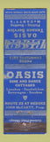 Matchbook Cover - Oasis Texaco oil gas  WORN