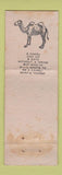 Matchbook Cover - Oasis Texaco oil gas  WORN