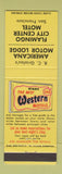 Matchbook Cover - Best Western Flamingo City Center Motel San Francisco CA