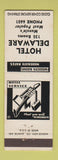 Matchbook Cover - Hotel Delaware Muncie IN