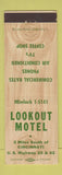 Matchbook Cover - Lookout Motel Cincinnati OH