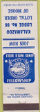 Matchbook Cover - Matchbook Cover Moose Lodge Kalamazoo MI