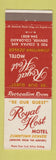 Matchbook Cover - Royal Host Motel Denver Colorado Colfax