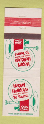 Matchbook Cover - Shur Fine Foods Christmas