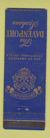 Matchbook Cover - Davenport Hotel Spokane WA