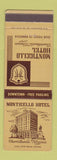 Matchbook Cover - Monticello Hotel Charlottesville VA