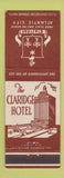 Matchbook Cover - Claridge Hotel Atlantic City NJ