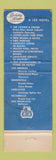 Matchbook Cover - Berkeley House Motor Hotel Berkeley CA