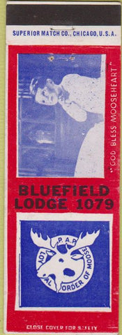 Matchbook Cover - Matchbook Cover Moose Lodge Bluefield VA