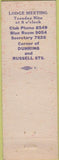 Matchbook Cover - Matchbook Cover Moose Lodge Bluefield VA