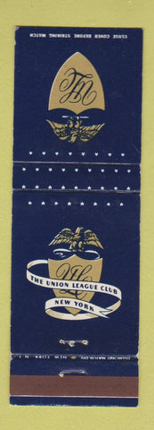 Matchbook Cover - Union League Club of New York City
