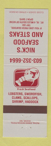 Matchbook Cover - Nick's Seafood Steaks