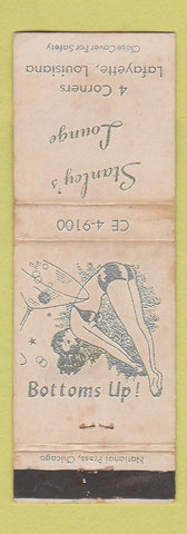 Matchbook Cover - Stanley's Lounge Lafayette LA girlie WORN