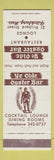 Matchbook Cover - Ye Olde Oyster Bar Restaurant Fitchburg MA