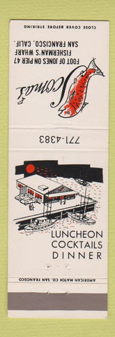 Matchbook Cover - Scoma's Restaurant San Francisco CA