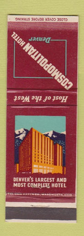 Matchbook Cover - Cosmopolitan Hotel Denver Colorado