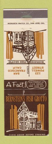 Matchbook Cover - Bernstein's Fish Grotto San Francisco CA