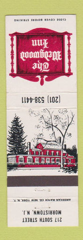 Matchbook Cover - The Wedgwood Inn Morristown NJ
