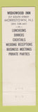Matchbook Cover - The Wedgwood Inn Morristown NJ