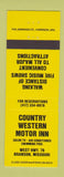 Matchbook Cover - Country Western Motor Inn Branson MO