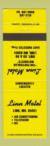 Matchbook Cover - Linn Motel Linn MO