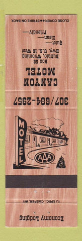 Matchbook Cover - Canyon Motel Buffalo WY